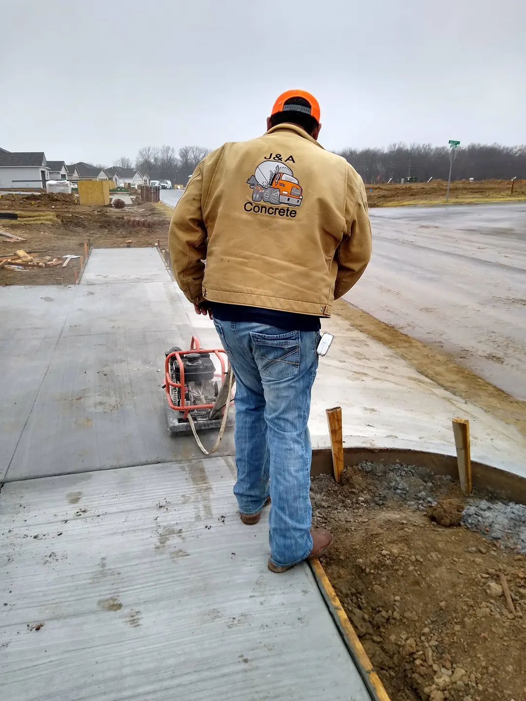 J & A Concrete LLC business background image