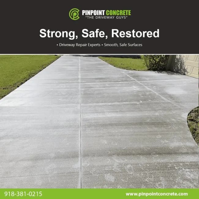 Pinpoint Concrete "The Driveway Guys" business background image
